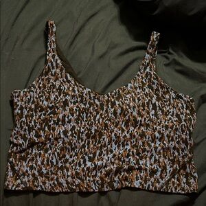 lululemon athletica Black, Brown and blue Camisole